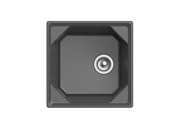Мойка для кухни GranFest Композит UNIQUE 500 1 чаша 500*500мм (U-500 графит)