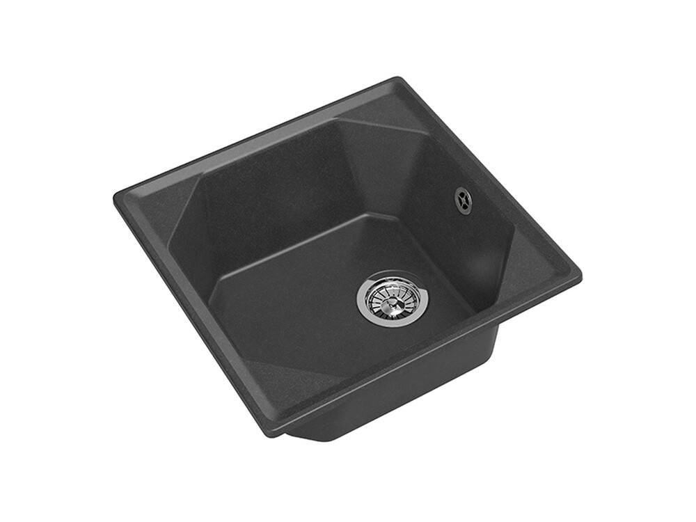 Мойка для кухни GranFest Композит UNIQUE 500 1 чаша 500*500мм (U-500 графит)