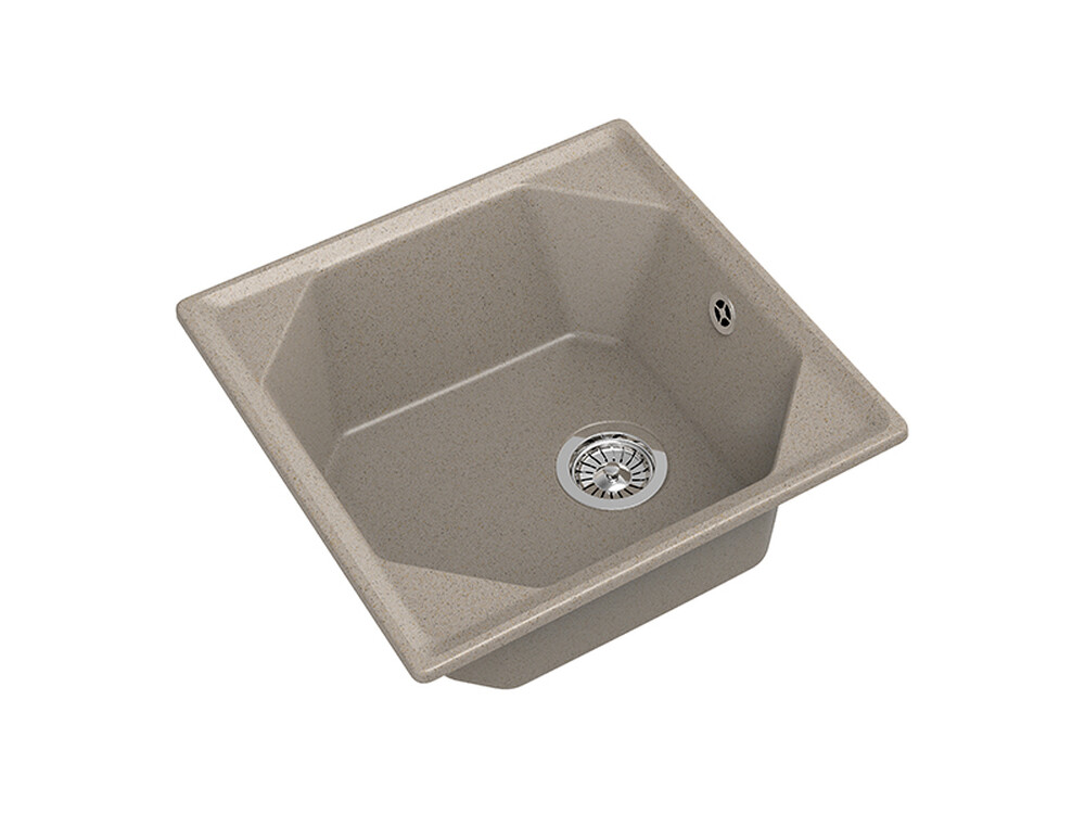 Мойка для кухни GranFest Композит UNIQUE 500 1 чаша 500*500мм (U-500 песочный)