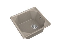 Мойка для кухни GranFest Композит UNIQUE 500 1 чаша 500*500мм (U-500 песочный)
