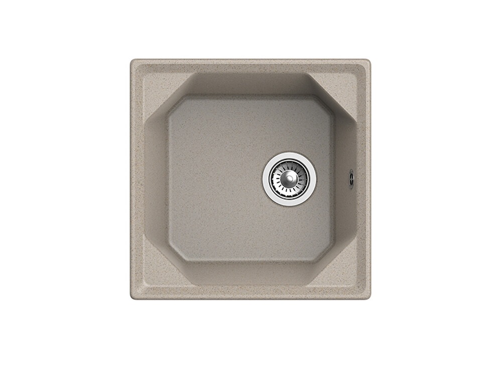 Мойка для кухни GranFest Композит UNIQUE 500 1 чаша 500*500мм (U-500 песочный)