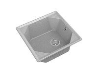 Мойка для кухни GranFest Композит UNIQUE 500 1 чаша 500*500мм (U-500 серый)
