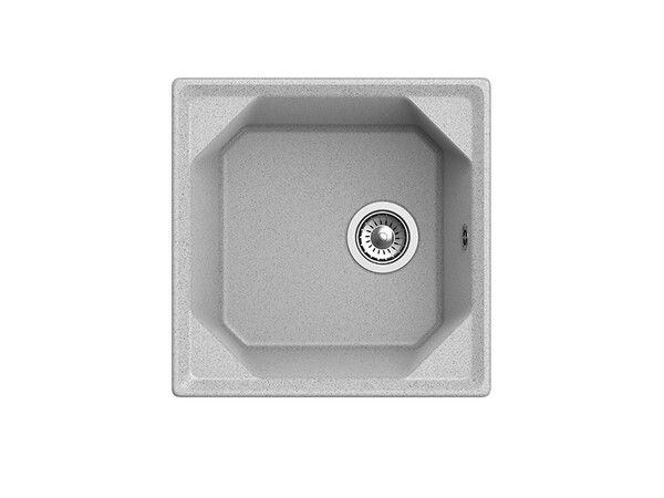 Мойка для кухни GranFest Композит UNIQUE 500 1 чаша 500*500мм (U-500 серый)