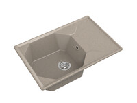 Мойка для кухни GranFest Композит UNIQUE 740L чаша+крыло 740*500мм (U-740L песочный)