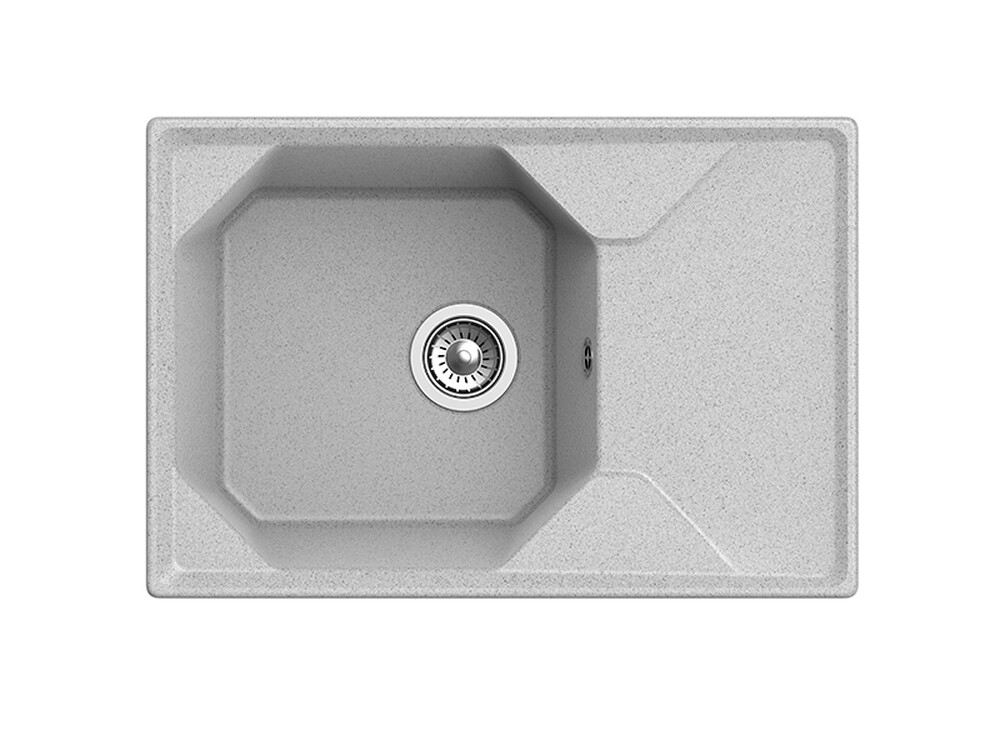 Мойка для кухни GranFest Композит UNIQUE 740L чаша+крыло 740*500мм (U-740L серый)