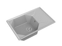 Мойка для кухни GranFest Композит UNIQUE 740L чаша+крыло 740*500мм (U-740L серый)