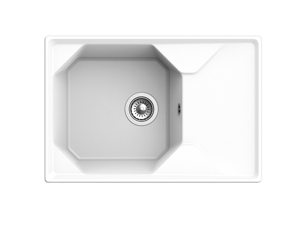 Мойка для кухни GranFest Композит UNIQUE 740L чаша+крыло 740*500мм (U-740L иней)
