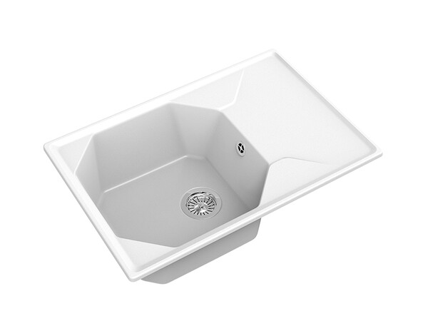 Мойка для кухни GranFest Композит UNIQUE 740L чаша+крыло 740*500мм (U-740L иней)