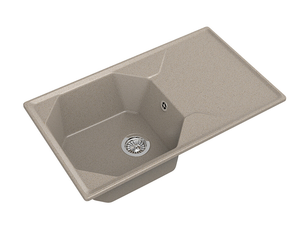 Мойка для кухни GranFest Композит UNIQUE 840L чаша+крыло 840*500мм (U-840L песочный)