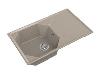 Мойка для кухни GranFest Композит UNIQUE 840L чаша+крыло 840*500мм (U-840L песочный)