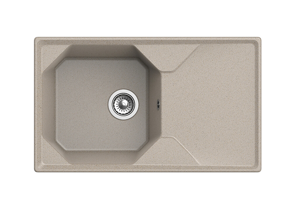 Мойка для кухни GranFest Композит UNIQUE 840L чаша+крыло 840*500мм (U-840L песочный)