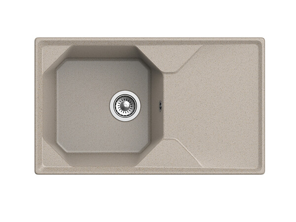 Мойка для кухни GranFest Композит UNIQUE 840L чаша+крыло 840*500мм (U-840L песочный)