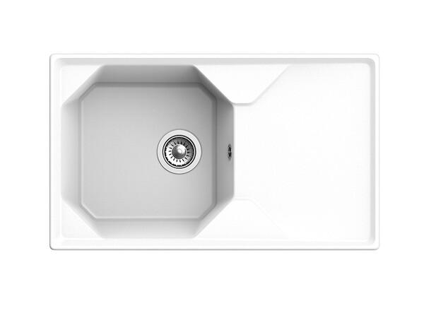 Мойка для кухни GranFest Композит UNIQUE 840L чаша+крыло 840*500мм (U-840L иней)