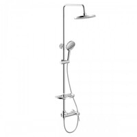 LM3860C Minima Смеситель для душа с верхней душевой лейкой "Тропический дождь", хром LEMARK