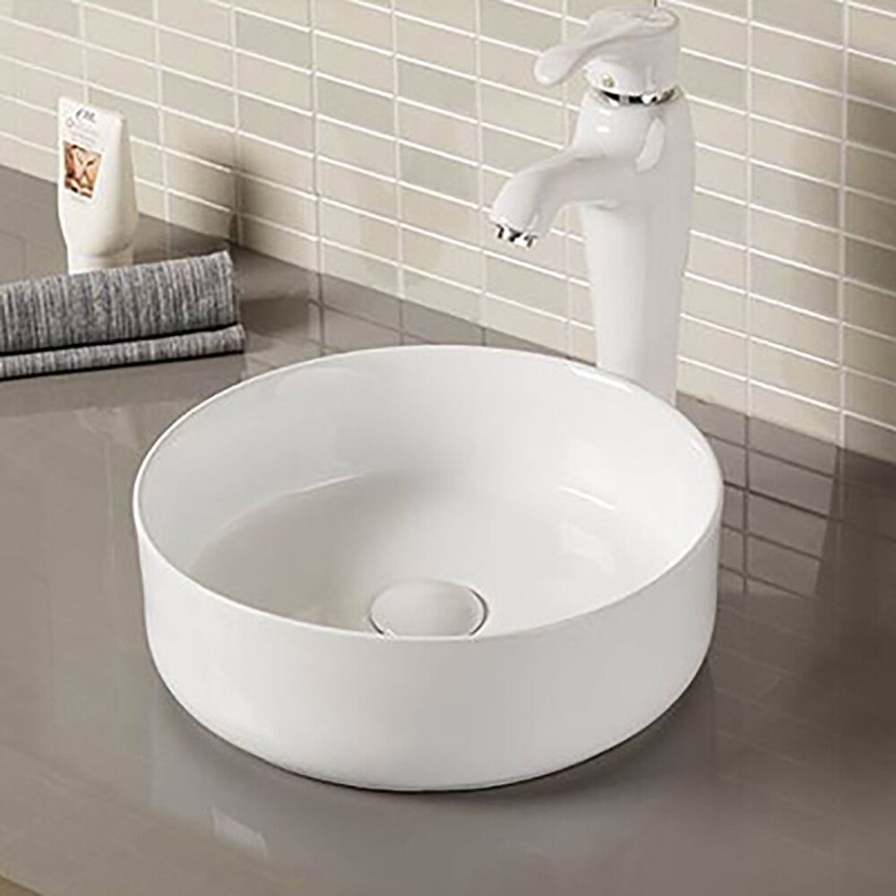 800-320300 Фигурный умывальник накладной 360х360х125 MELANA