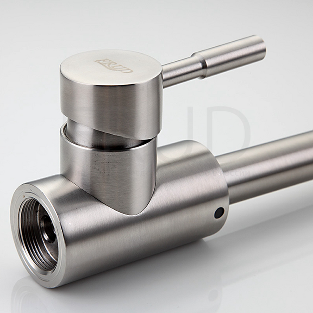 40052 Смеситель Кухня FRUD шар d-35 (сатин) на гайке