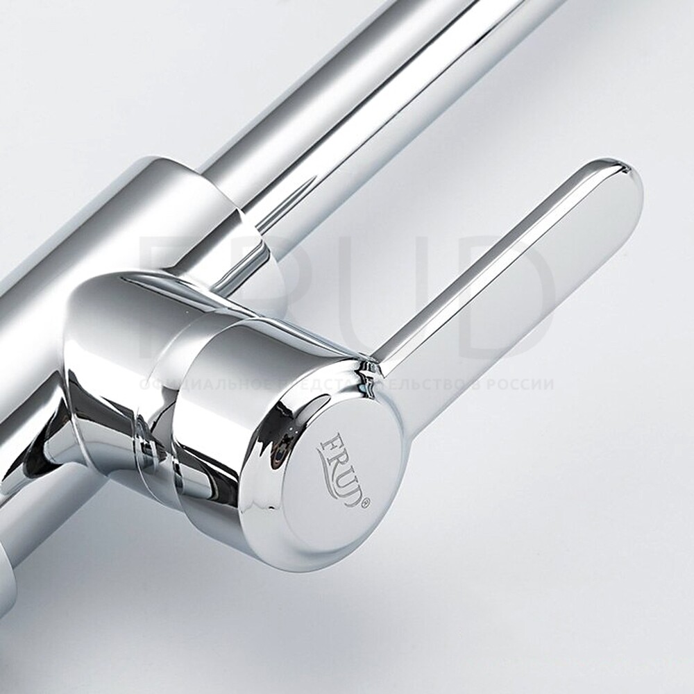 42052-20 Смеситель Кухня FRUD шар d-35 (хром) на гайке Нерж