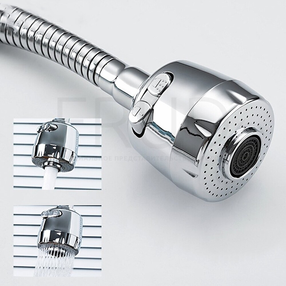 42052-30 Смеситель Кухня FRUD шар d-35 (хром) на гайке Нерж