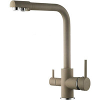 43053-20 Смеситель Кухня FRUD шар d-35 с подключением фильтра пит воды,(бежевый) на гайке 