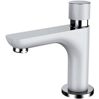 G5148 Смеситель Тюльпан GAPPO. шар d-35 ПОРЦИОННЫЙ (белый/хром) на гайке