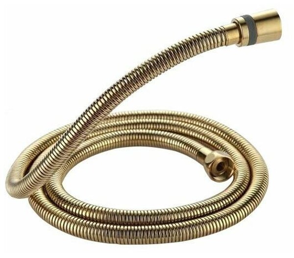 Шланг душевой имп/имп 1,50 м в двойной оплетке усиленный, вращение 360 гр, G45-6 (GAPPO) Золотой
