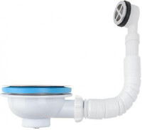 NV320-40-MR Выпуск Aquant 3 1/2" с мет.реш. с круглым переливом