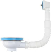 NV305-40-MR Выпуск Aquant 3 1/2" с мет.реш. с прямоуг. переливом