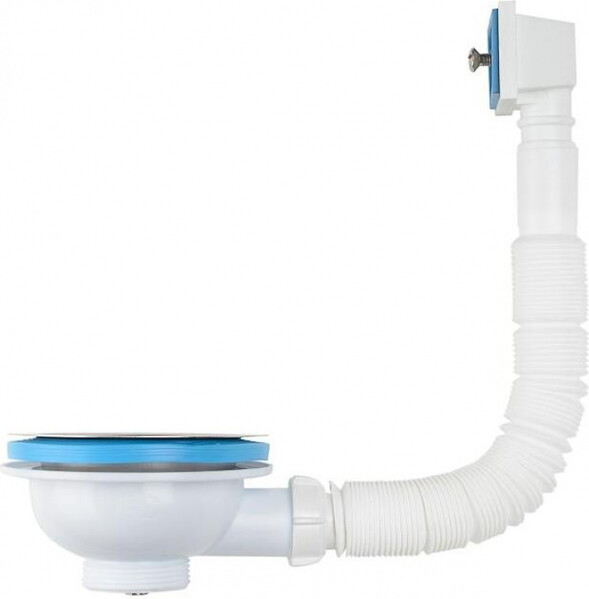 NV305-40-MR Выпуск Aquant 3 1/2" с мет.реш. с прямоуг. переливом