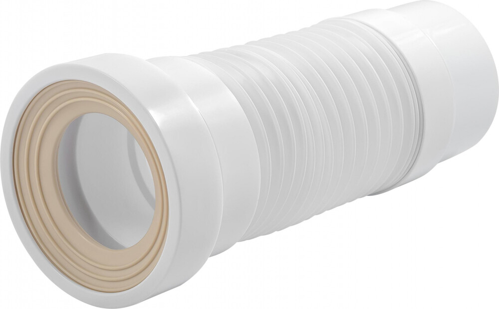 T712-21-MR Удлинитель гибкий для унитаза с фановым выпуском Aquant 110мм, 290-330 мм