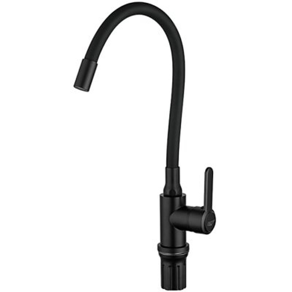 42052-32 Смеситель Кухня FRUD шар d-35 (черн матовый) на гайке Нерж