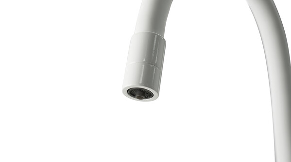 LM3075W Comfort Смеситель для кухни, с гибким изливом, с подключением к фильтру питьевой воды, белый LEMARK