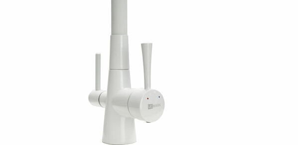 LM3075W Comfort Смеситель для кухни, с гибким изливом, с подключением к фильтру питьевой воды, белый LEMARK