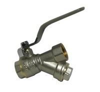 Кран вода СТМ 1/2" с фильтром руч.