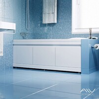 Экран под ванну 1,8 м МДФ SOFT Белый (3 двери откидные) Alavann