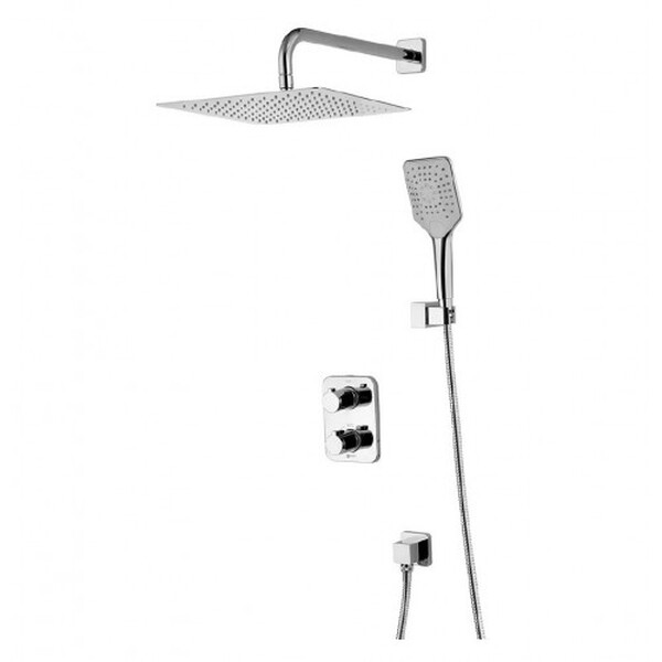 LM7849C Yeti Смеситель термостатический для душа, встраиваемый, с доп. 3-ф. лейкой, хром LEMARK