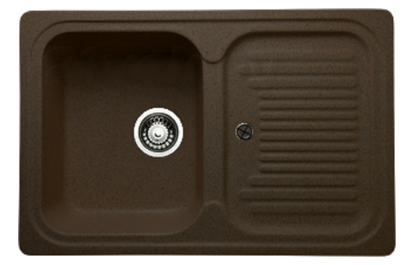 Мойка GRANICOM G-013 (760*505мм), 1 чаша+ крыло (шоколад)