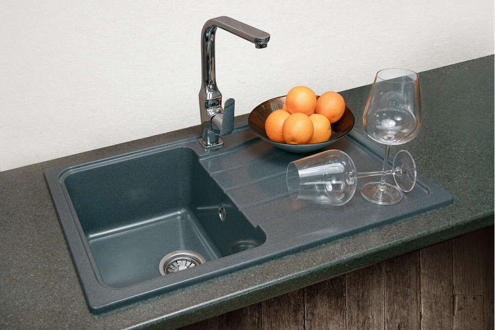 Мойка GRANICOM G-022 (770*495мм), 1 чаша (грей)