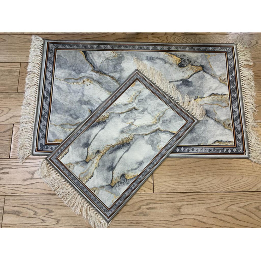 Коврик универс. 2 предм. DECORATIVE цифровая печать 60х100 с бахрамой ПРЯМОУГОЛЬНЫЕ, МИКС