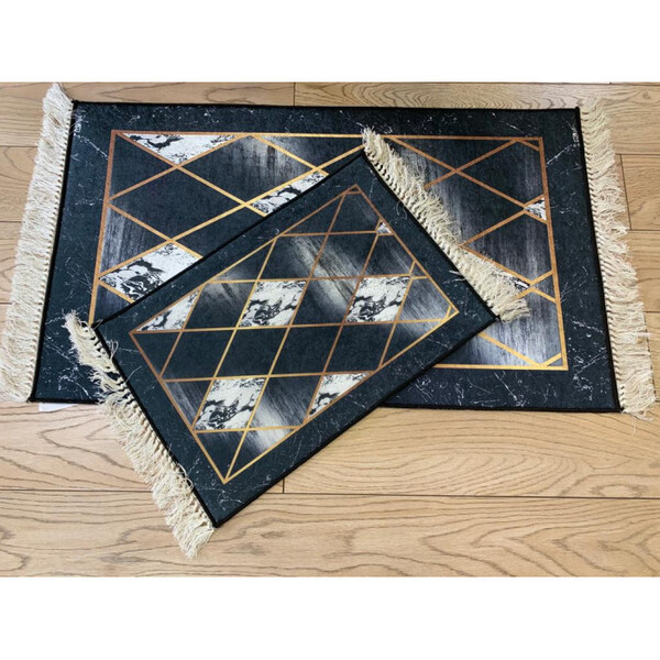 Коврик универс. 2 предм. DECORATIVE цифровая печать 60х100 с бахрамой ПРЯМОУГОЛЬНЫЕ, МИКС