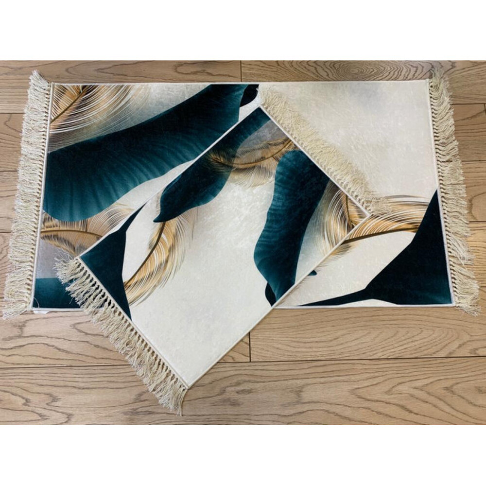 Коврик универс. 2 предм. DECORATIVE цифровая печать 60х100 с бахрамой ПРЯМОУГОЛЬНЫЕ, МИКС