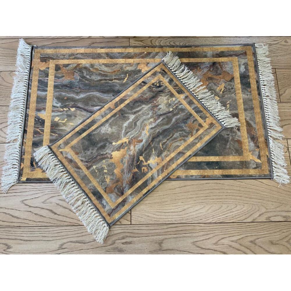 Коврик универс. 2 предм. DECORATIVE цифровая печать 60х100 с бахрамой ПРЯМОУГОЛЬНЫЕ, МИКС