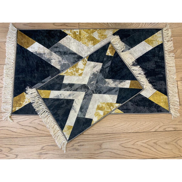 Коврик универс. 2 предм. DECORATIVE цифровая печать 60х100 с бахрамой ПРЯМОУГОЛЬНЫЕ, МИКС