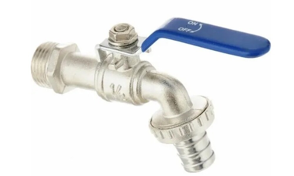 Кран с носиком 3/4 лат. ник.