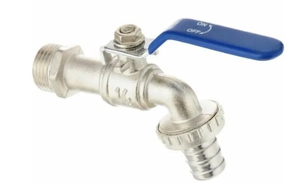 Кран с носиком 3/4 лат. ник.