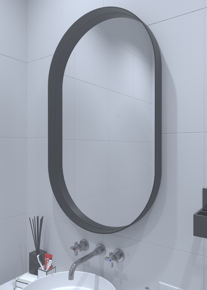 Зеркало SANTREK HOME Лофт "Элипс" 600*1000