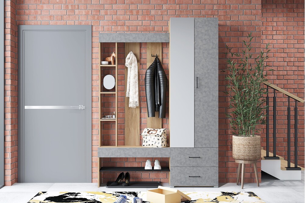 ФАСАД Прихожая Домино бетон (1 место)