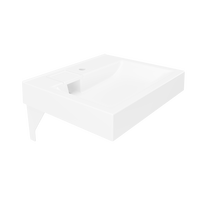 Умывальник "Paola Siena 60" (литьевой мрамор, 600х600х103) над стиральной машиной,глубина СМ до 46см, в комплекте кронштейны с креплением г. Ульяновск