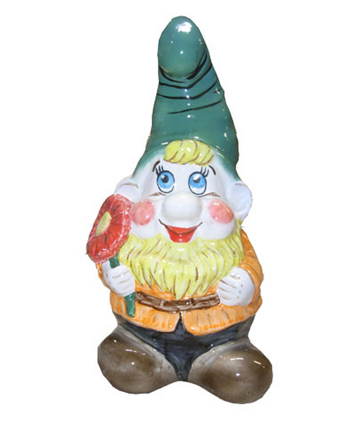 САДОВАЯ фигура керамическая "Гном Простачок"