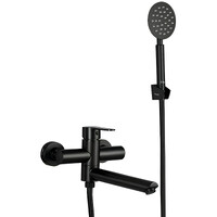 32801-6 Смеситель Ванна Frap d-35 излив-переключатель на лейку (черный)