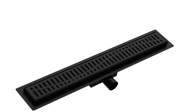 G87007-36 Трап-лоток GAPPO нерж 70*700мм (горизонтальный выпуск,ф40) (черный)  сухой затвор и гидрозатвор